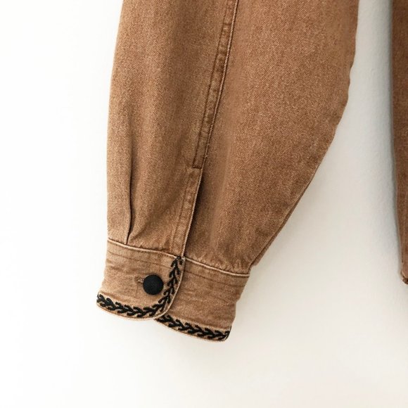 Vintage Cottagecore Western Embroidered Button Up - Picture 7 of 9